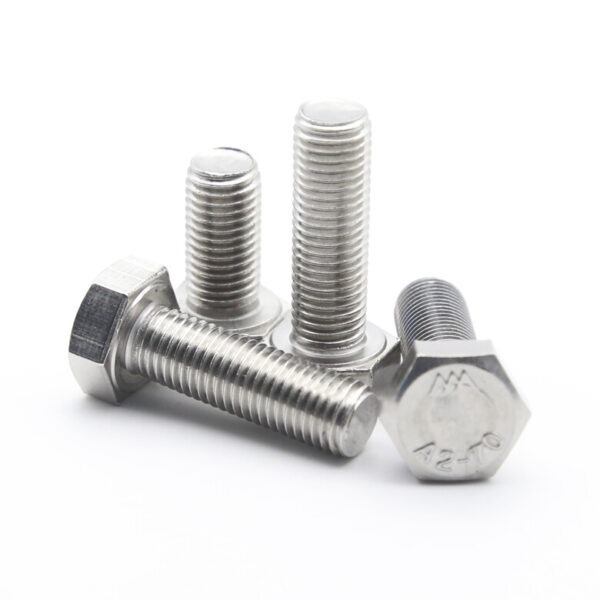M7 Hexagon Head Bolts 304 Stainless Steel Hex Head Screws Pitch 1.0