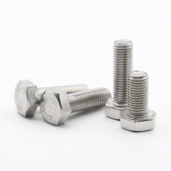 M7 Hexagon Head Bolts 304 Stainless Steel Hex Head Screws Pitch 1.0
