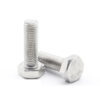 M7 Hexagon Head Bolts 304 Stainless Steel Hex Head Screws Pitch 1.0