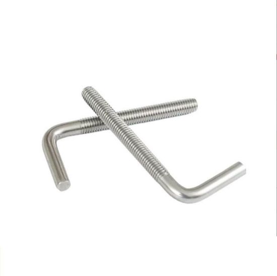 Manufacture Galvanized L J Type Bolt Anchor Hook Bolt Foundation Bolts with Nuts and Washer