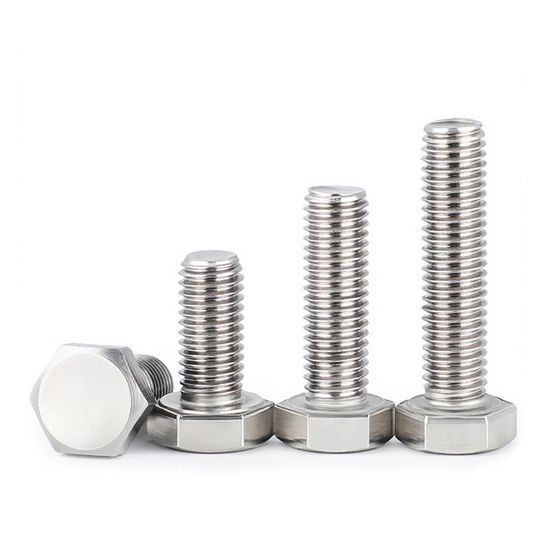 Manufacturer's Hardware Accessories Stainless Steel High Strength Hex Head Bolts DIN933 Made in China Hex Bolts