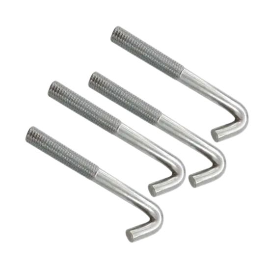 SS304/316 A2-70 A4-70/80 J Type Foundation Stud Anchor Roofing Bending Hook Bolt