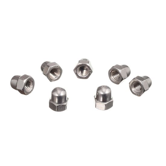 Size Customized Water Treatment Zinc Plain Black Oxide Carbon Steel Brass Aluminium Stainless Steel DIN1587 Hexagon Dome Cap Nut