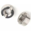 Stainless Steel Brass Hardware Parts DIN 546 Round Slotted Groove Nut
