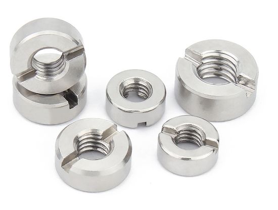 Stainless Steel Brass Hardware Parts DIN 546 Round Slotted Groove Nut