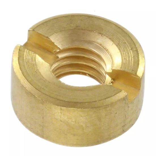 Stainless Steel Brass Hardware Parts DIN 546 Round Slotted Groove Nut