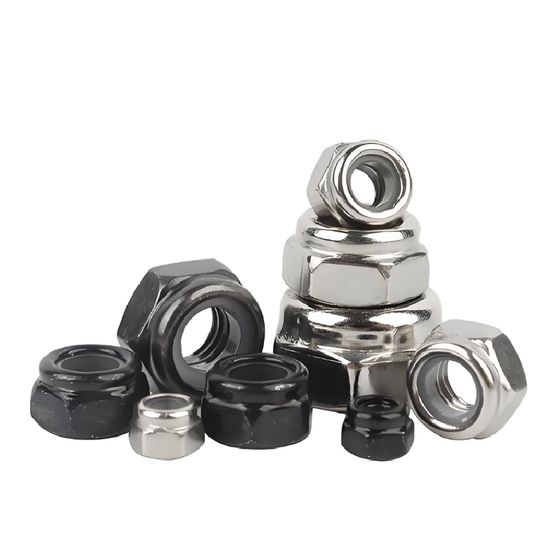 Stainless Steel Carbon Steel Nut DIN982 DIN985 Hex Nylon Lock Nut M3m4m5m6m8m10m12m16m48