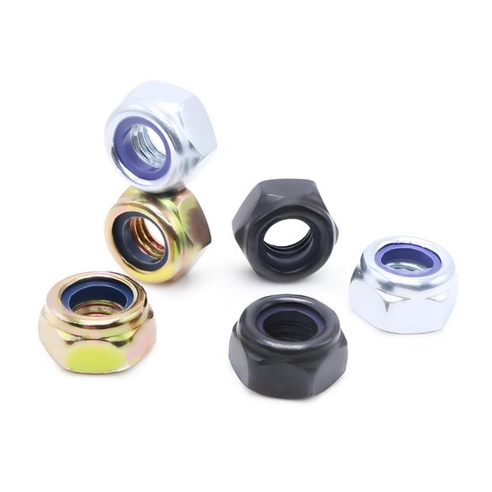 Stainless Steel Carbon Steel Nut DIN982 DIN985 Hex Nylon Lock Nut M3m4m5m6m8m10m12m16m48