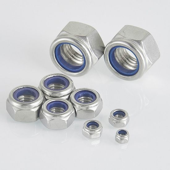 Stainless Steel Hex Nylon Insert Lock Nuts DIN985 Nylon Locking Nut
