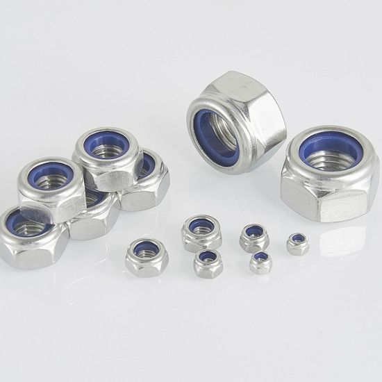 Stainless Steel Hex Nylon Insert Lock Nuts DIN985 Nylon Locking Nut