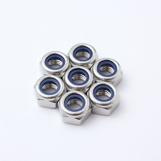 Stainless Steel Hex Nylon Insert Lock Nuts DIN985 Nylon Locking Nut
