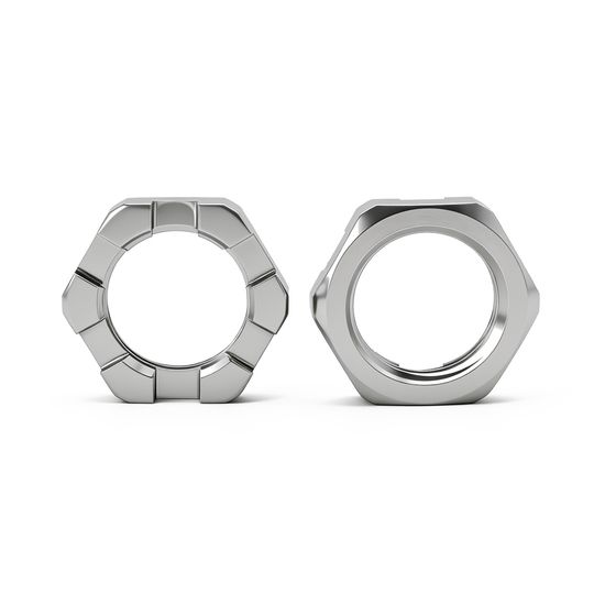 Stainless Steel Hexagonal Slotted Nut, 3/4"