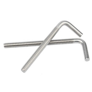 Super Duplex Stainless Steel 2205 2507 A286 L & J Type Hook Foundation Anchor Bolt DIN529