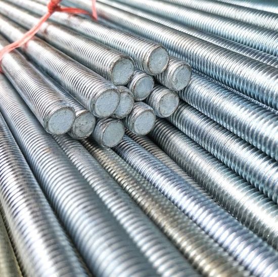 White Galvanized Black Zinc Grade 8.8 10.8 12.9 Stainless Steel Carbon Steel Threaded Rod