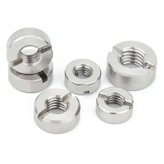 Wholesale Stainless Steel and Carbon Steel DIN546 Slotted Round Nuts