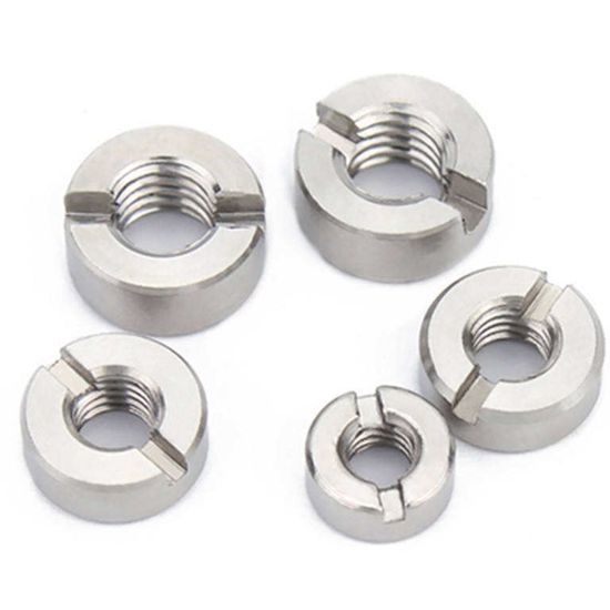 Wholesale Stainless Steel and Carbon Steel DIN546 Slotted Round Nuts