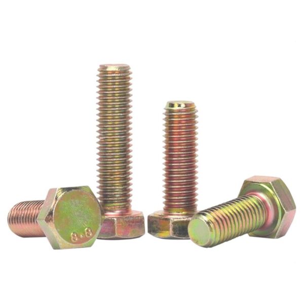 High-Strength Hexagon Head Hex Thread Mechanical Color Plated Bolts