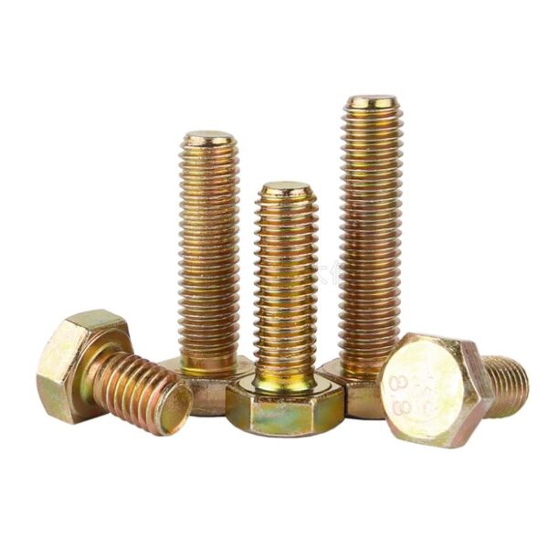 High-Strength Hexagon Head Hex Thread Mechanical Color Plated Bolts